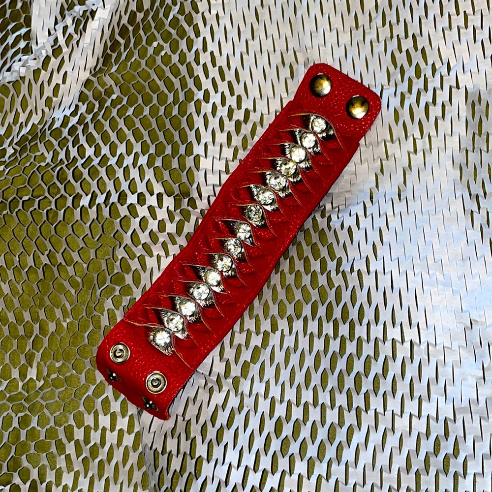 Leather wrist band